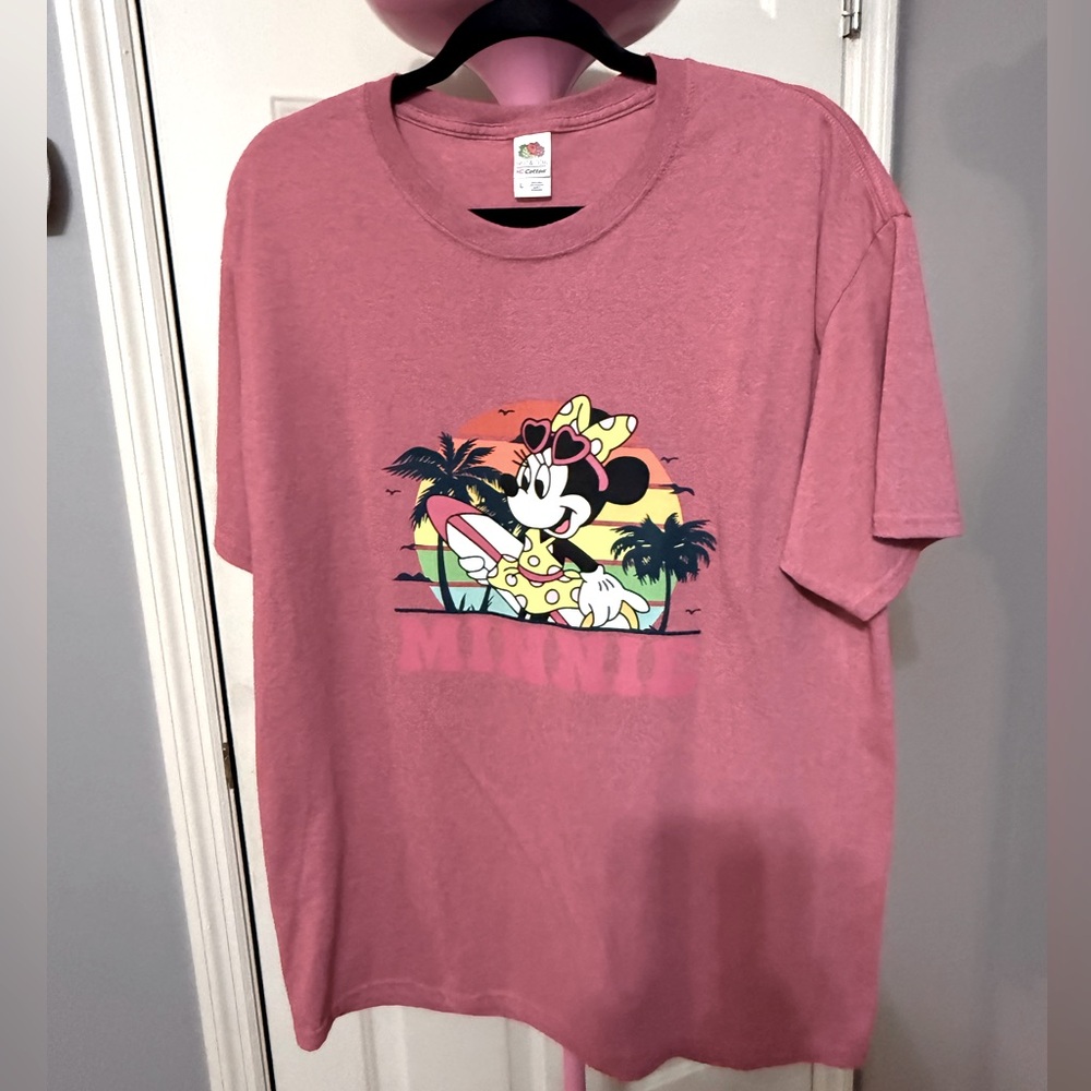 Pink Graphic T-Shirt with Disney Print
